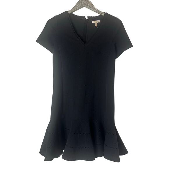 Rebecca Taylor V neck Black Knit Dress - Picture 9 of 9